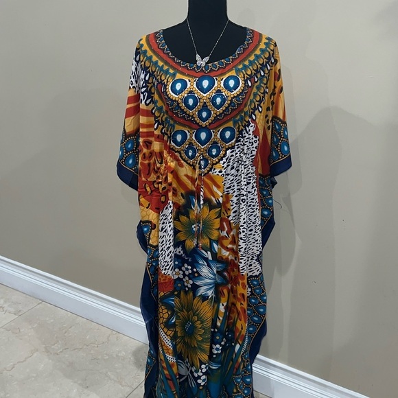 Dresses & Skirts - Caftan women luxury dress, Beach wear kaftan resort wear Vacation dress 1906